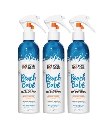 Not Your Mother's Beach Babe Soft Waves Sea Salt Spray - 8 fl oz - Spray for Tousled Hair - Achieve Effortlessly Soft and Tousled Waves (8 Ounce 3-Pack) Natural 8 Fl Oz (Pack of 3)