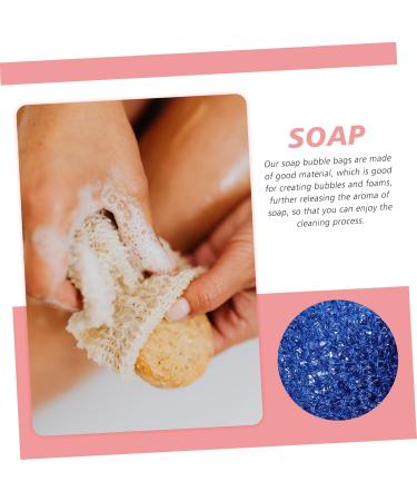 FOYTOKI 8pcs Soap Bag Foaming Net Mesh Soap Savers Pocket Organizer Pouch Bath Scrubber Sisal Soap Bag Nylon - Buy Online on SooperMarket.com