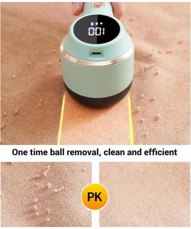 Electric Lint Remover - USB Rechargeable Fuzz Remover for Sweaters Blankets & More | High-Speed Fabric Care (Green - Buy Online on SooperMarket.com