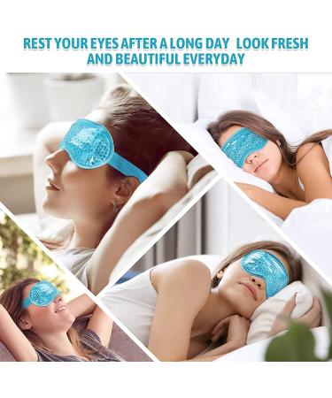 KOLTECH Cooling Gel Eye Mask - Reusable Hot Cold Pack for Stress Relief & Eye Care (Blue) - Buy Online on SooperMarket.com