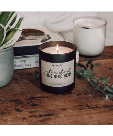 HAPPYSOY Handmade Scented Candle - Perfect Housewarming Gifts for Apartments & Homes - Eco-Friendly Glass Candle with Inspirational Sayings - Buy Online on SooperMarket.com