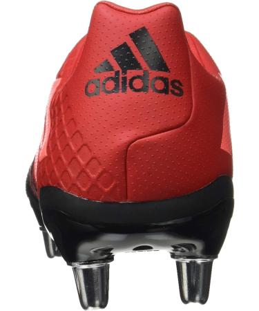 adidas Men's Kakari Elite (sg) Rugby Shoe - Core Black/Signal Coral/Scarlet - Size 12.5 UK - Buy Online on SooperMarket.com
