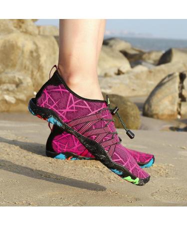 Buy Saguaro Unisex Bathing Shoes - Soft Breathable Slipproof Water Shoes for Women & Men - Violet EU Size 42 - Buy Online on SooperMarket.com