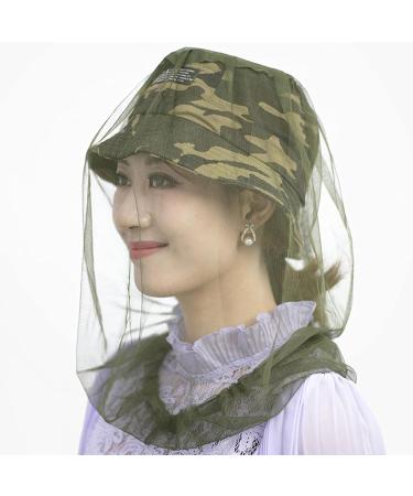 6Pack Mosquito Repellent Head Net Mesh Protective Face Cover Face Mesh Face Cover for Outdoor Lovers Protect from Mosquito Insect Bug Bee Gnats - Buy Online on SooperMarket.com