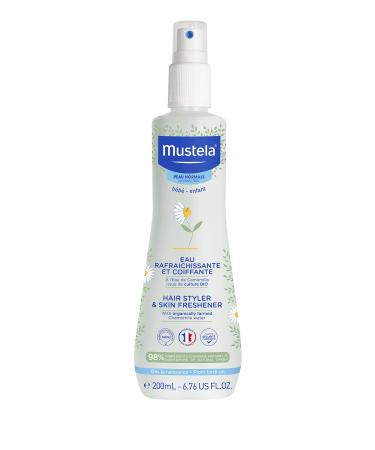 Mustela Baby Hair Styler & Skin Freshener - with Natural Avocado & Chamomile Water - Vegan & Hypoallergenic - 6.76 fl. oz. New Packaging