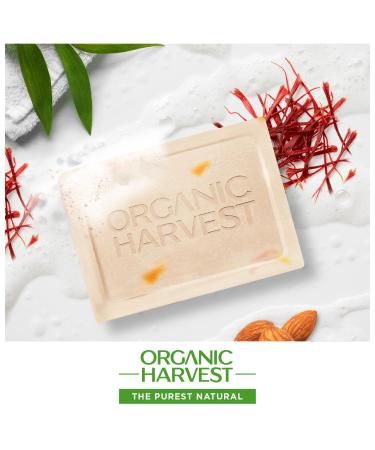 Luxurious Almond Milk & Saffron Bathing Bar | 100% Organic Sulphate & Paraben-Free Soap for Gentle Cleansing - 125gm - Buy Online on SooperMarket.com
