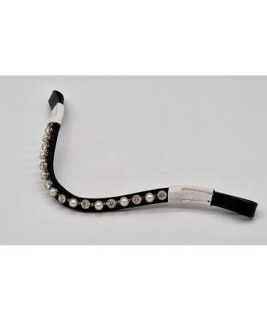 Tysons Breeches Headband | Pearl Mini Shetty Welsh Leather Glitzer Pearls - Perfect for Falabella & Minipony (35 cm) - Buy Online on SooperMarket.com