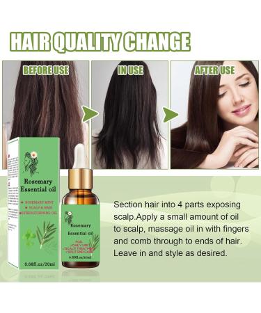 Trendyfave Rosemary Oil For Hair Growth Nourishes Hair Care Essential Oil Anti Frizz Hair Serum Ginger Hair Oil for Dry Damaged Hair | Repairs Smoothens Revitalizes Your Hair - for All Hair Types - Buy Online on SooperMarket.com
