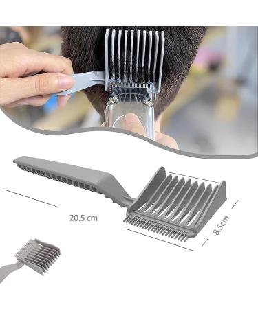 2 Pcs Blend Fade Comb Set | Anti-static Heat Resistant Barber Combs for Fades | Hair Salon & Styling Tools (Black/Grey) - Buy Online on SooperMarket.com