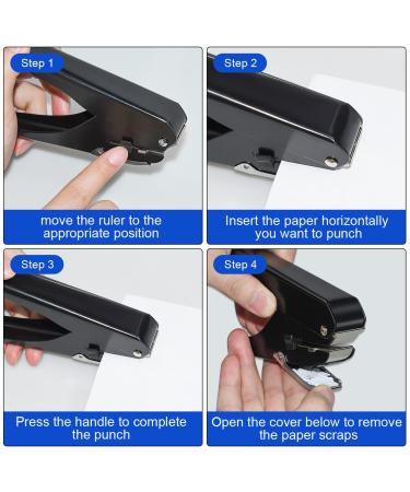 JIKIOU Badge Hole Punch - All-Metal Oval Heavy-Duty Tool for PVC ID Cards, Crafts, Paper Tags - 0.6 x 0.16 inch Elliptical Aperture - Buy Online on SooperMarket.com
