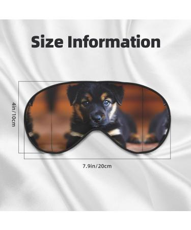 Puppies Dog Print Double-Sided Eye Mask | Soft Light Blocking Sleep Enhancer | International Shipping Available - Buy Online on SooperMarket.com