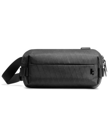 Tomtoc compact X-PAC SLING BAG 4L minimalist breast pocket shoulder bag shoulder bag for men and women water-repellent light small crossbody shoulder bag 4l/for iPad mini x-pac black