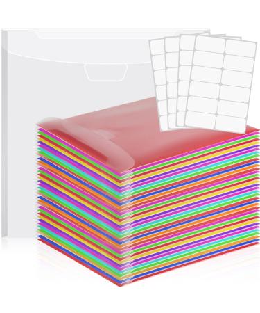 36 Pcs 12 x 12 Inch Scrapbook Paper Storage Scrapbook Vinyl Storage Paper Organizer Clear Loading Files Plastic Paper Holder with 4 Sheets Clear PVC Tabs for Holding Paper  Vinyl Paper  Photos