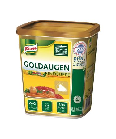 Knorr gold eyes beef cattle (versatile beef broth authentic taste and ideal soup mirror) 1 Pack (1 x 1 kg) beef soup 1 kg (1 Pack)