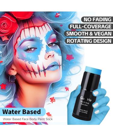 Halloween Blue Face Paint Stick 1.06 Oz | Washable Water Based Body & Face Paint for Adults & Children - Perfect for Cosplay, SFX & Halloween Makeup - Buy Online on SooperMarket.com