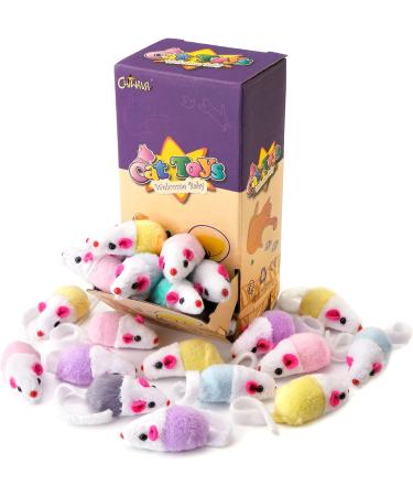 Chiwava 36-Piece Interactive Cat Toy Set - Colorful 11.5 cm Mice Rattles for Kittens | Perfect for Playtime & Engagement - Buy Online on SooperMarket.com