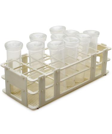 10Pcs 60Ml Floral Tubes with Rack Holder for Milkweed Cuttings