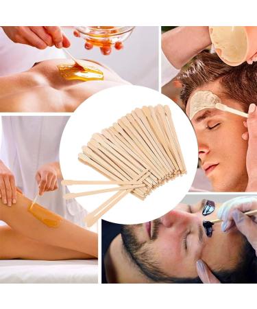 200 PC Wooden Waxing Spatula Set for Eyebrows Lips & Body - Ideal for Handicrafts & Depilation - Buy Online on SooperMarket.com