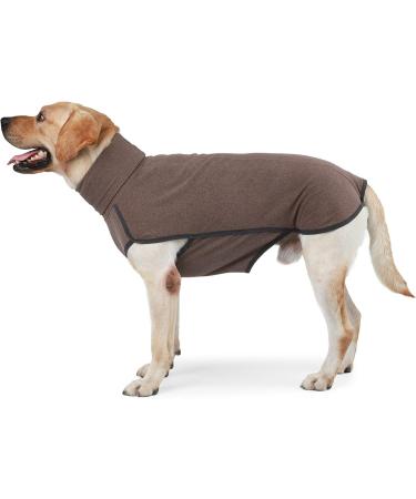 Heywean Dog Sweatshirt - Stretch Fleece Vest for Small & Medium Dogs | Winter Clothing for Indoor & Outdoor | XXS Brown - 1 Pack - Buy Online on SooperMarket.com