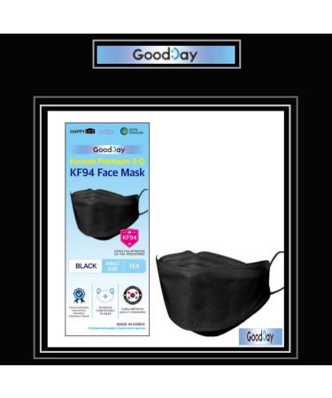 Premium 3D KF94 Face Masks - Pack of 20 (10 Black 10 White) - Made in Korea Disposable Protective Dust Masks - Buy Online on SooperMarket.com