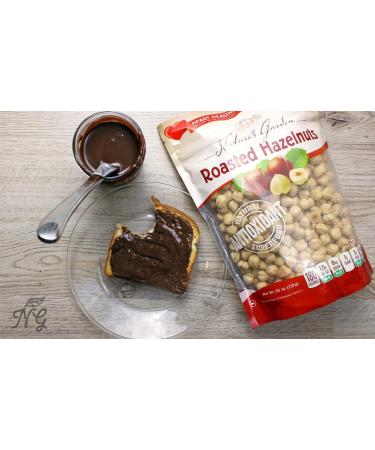 Raw Bulk Roasted Hazelnuts - High Fiber & Cholesterol-Free Healthy Snack - Kosher Certified Hazelnuts for Baking - 26oz Bag (Pack of 3) - Buy Online on SooperMarket.com