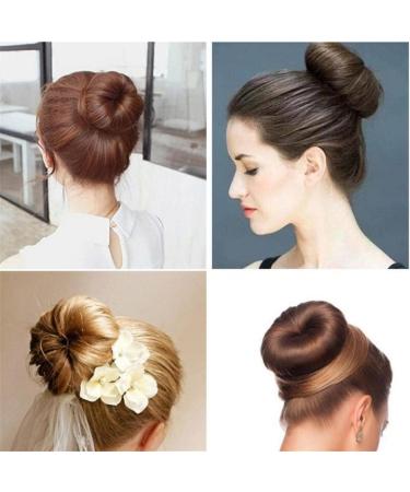 3-Piece Dutt Pillow Hair Knot Rollers - Magical Foam Hair Donut Accessories for Women | DIY Ponytail Holders in Multicolors - Buy Online on SooperMarket.com