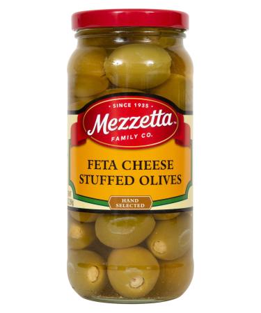 Mezzetta Stuffed Olives, Greek-Style Feta Cheese, 9.5 Ounce