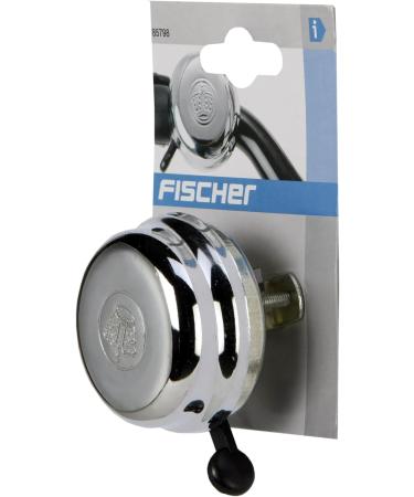 Fischer Unisex Chrome Bicycle Bell - Stylish Silver/Chrome-Plated Bike Accessory | One Size EU - Buy Online on SooperMarket.com