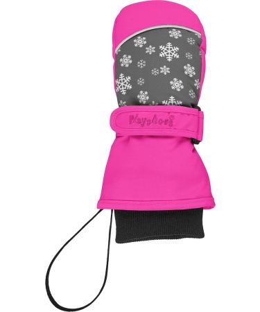 Playshoes Unisex Children's Mittens Winter Gloves 2-4 Years - Pink Snowflakes | Warm Durable & Stylish Winter Gear for Kids - Buy Online on SooperMarket.com