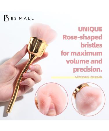BS-MALL Powder Brush Set - Rose Flower Shape Foundation & Eye Makeup Tools for Flawless Application | International Shipping Available - Buy Online on SooperMarket.com
