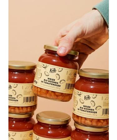 Buy KoRo Organic White Beans in Tomato Sauce - 6 x 350g | International Shipping Available - Buy Online on SooperMarket.com