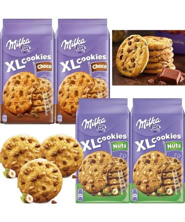 04 x Milka Xl Cookies Choco Hazelnut 184g | VIMIX - Buy Online on SooperMarket.com