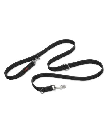 HALTI Training Lead Size Large Black 2m Professional Dog Lead to Stop Pulling on the Lead Perfect for Puppy Walks Easy to Use Double-Ended Dog Leash Lightweight Soft & Durable Black Large