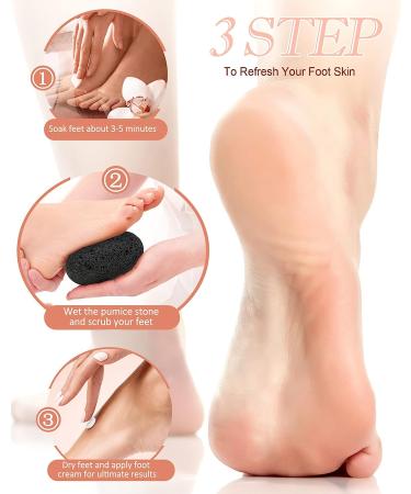 Maryton Natural Pumice Stone for Feet - Exfoliating Scrubber for Dead Skin, Corns, and Calluses - Pedicure Tool for Soft, Smooth Feet and Hands - Buy Online on SooperMarket.com