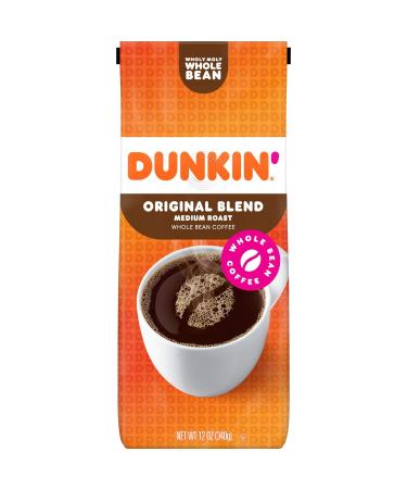Dunkin Donuts Original Blend Whole Bean Medium Roast Coffee 340g