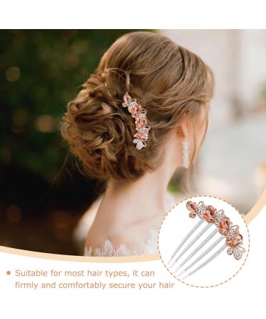 DHWEKU Rhinestone Hair Comb Hair Accessories Comb 3 Pieces Butterflies and Flowers Hair Comb with Rhinestones 3 Colours Bridal Hair Accessories Hair Side Comb for Women and Girls - Buy Online on SooperMarket.com