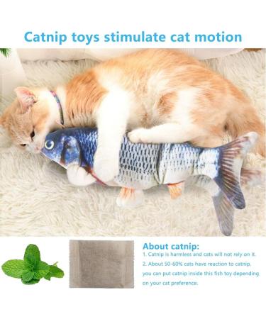 Floppy Fish Cat Toy - Interactive Catnip Toy for Indoor Cats | Realistic Plush Simulation, Washable, Perfect for Biting and Kicking | Grass Carp Design - Buy Online on SooperMarket.com