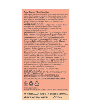 Sukin Brightening Radiance Gel Cleanser - 4.23 oz | Shop Internationally for Glowing Skin - Buy Online on SooperMarket.com
