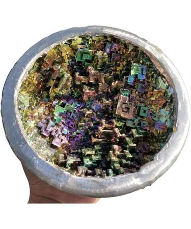 Natural Sphere Natural Rare Metal Bismuth Ore Aura Crystals Rough Stone Bowl 90-100mm 1pc for Decoration Gift Decoration feng Shui. - Buy Online on SooperMarket.com