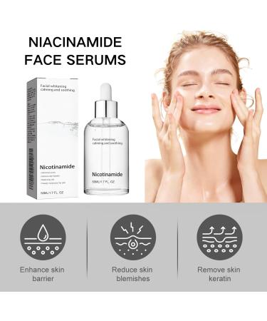 Tongyend Niacinamide Face Serums Niacinamide Serum Pore Minimizer & Brightening Facial Essence With Hyaluronic Acid Moisturiser For Acne Scar Lightening Skin Rehydration Pore Refinement and Soothing - Buy Online on SooperMarket.com