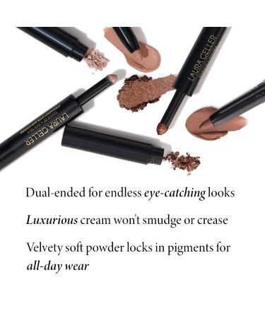 Laura Geller New York Make It A Double Eyeshadow - Chardonnay, Dual-Ended Cream Stick & Powder, Crease-Proof - Buy Online on SooperMarket.com