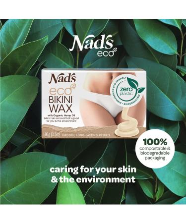 Eco-Friendly Bikini Wax Kit | Vegan Hard Wax, Microwaveable, Plastic Free - 100g & Spatula Included - Buy Online on SooperMarket.com