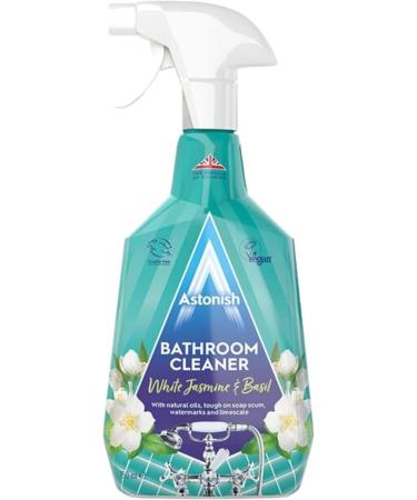 Bathroom Cleaner Spray Set - Bundle Includes Astonish Bathroom Spray 750ml Durable Cleaning Sponge and Pair of Disposable Gloves - Restores Bathroom Shine by Removing Tough Dirt - Buy Online on SooperMarket.com