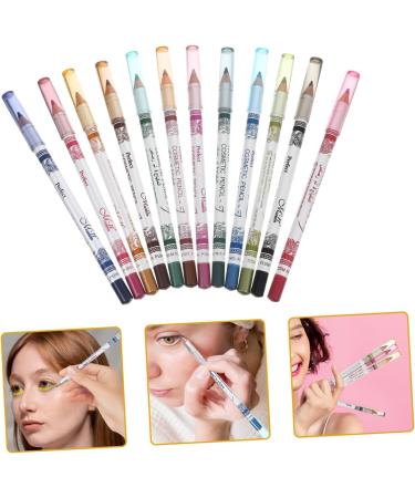 CIMAXIC 12pcs Eyeliner Lip Colour Liner Eye Pencil Eyeshadow Cosmetic Pen Makeup - Buy Online on SooperMarket.com