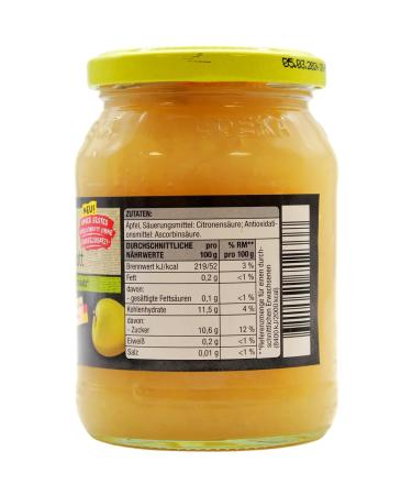 Edeka Apple Compote Without Added Sugar - Pack of 6 (6 x 355g) | Buy Internationally - Healthy Snack Options - Buy Online on SooperMarket.com