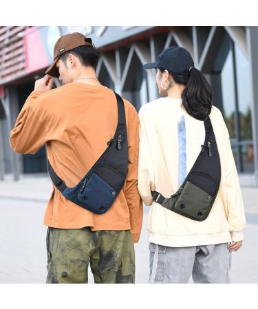 Peicees Sling Bag | Shoulder Backpack with Multiple Pockets for Outdoor Activities | Black - Buy Online on SooperMarket.com