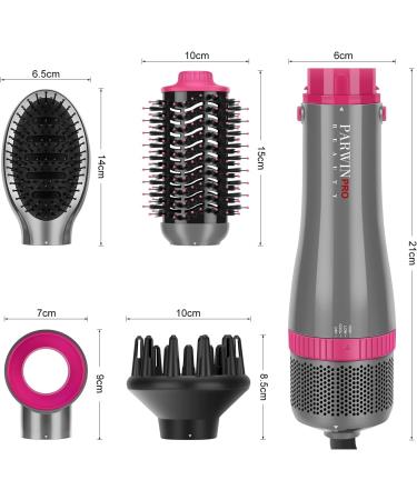 PARWIN PRO BEAUTY 4 in 1 Hair Dryer Brush Set with Ionic Care Technology - Hot Air Styler for Hair Styling - 1000 Watts - Gray - Buy Online on SooperMarket.com