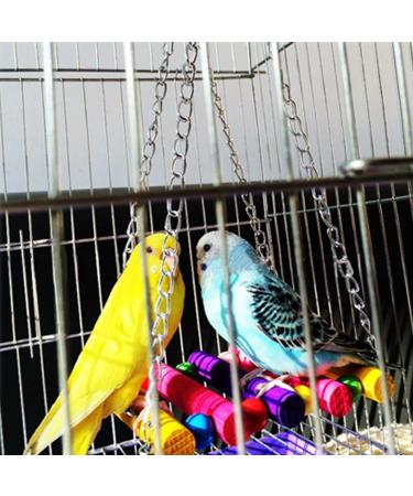 Anteer 12 Pack Bird Parrot Swing Chewing Toys - Hanging Bell Cage Toys for Small Parakeets, Cockatiel, Conures, Finches, Budgie, Macaws, Parrots, Love Birds - Buy Online on SooperMarket.com
