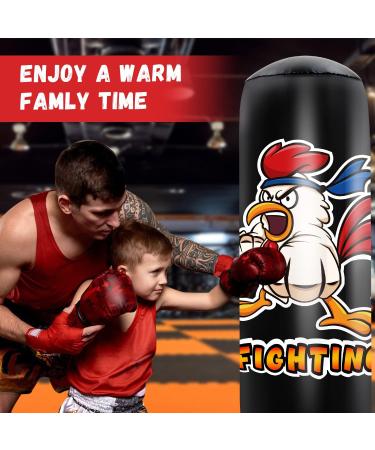 HITOP Punching Bag for Kids and Adults - Extra Large Heavy Duty Inflatable Boxing Bag with Stand - Perfect Karate Gift for Boys, Kids, and Men - Buy Online on SooperMarket.com