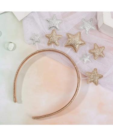 2 Pieces Five-pointed Star Headbands Shiny Star Headbands Hair Accessories Headbands Gold and Silver Headbands Headbands for Women Girls Suitable for Birthday Party Christmas - Buy Online on SooperMarket.com